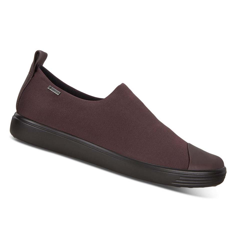 Ecco Soft 7 Gtx Slip-on Fritidssko Dame Burgunder | NO 72LIS